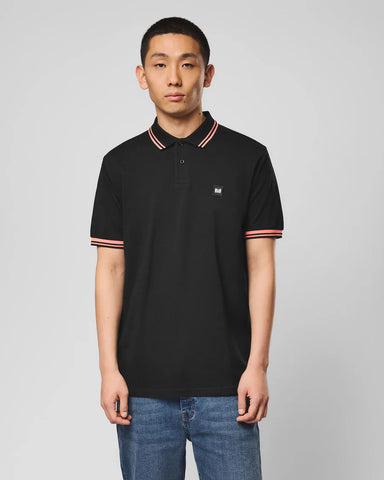 Weekend Offender Polo da uomo manica corta Levanto nera