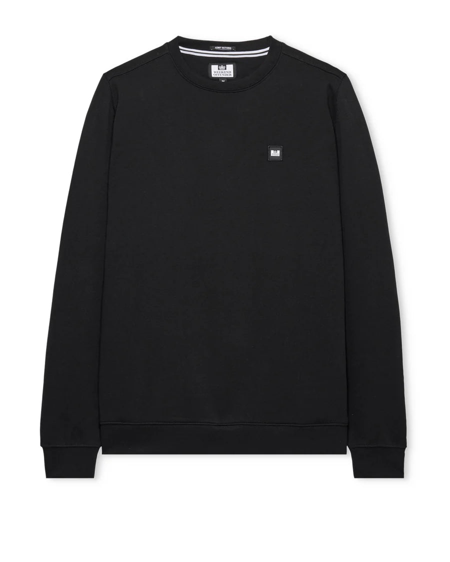 Weekend Offender Felpa girocollo da uomo Ferrer nera