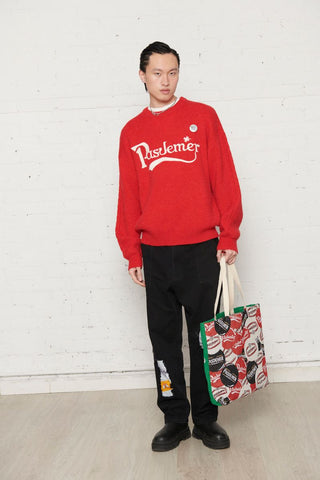 Pas De Mer Maglione da uomo Pub rosso