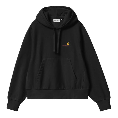 Carhartt Wip Felpa da Donna con cappuccio American Script Nera