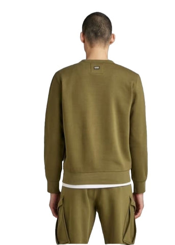 G-Star Green Cargo Herren-Sweatshirt mit Rundhalsausschnitt