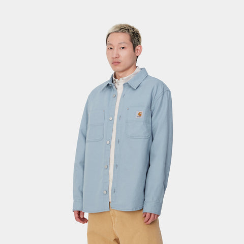 Carhartt Wip Giacca Uomo in misto lino Walter Celeste