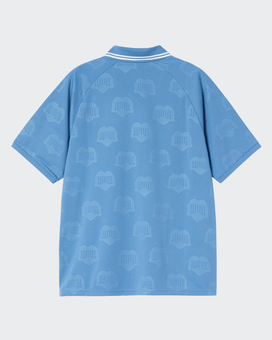 Carhartt Maglia da calcio da uomo manica corta Terrace celeste