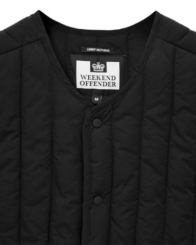 Weekend Offender Giacca smanicata da uomo Fitzpatrik nera