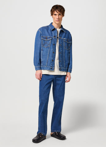 Wrangler Giacca jeans Uomo Denim  Blu