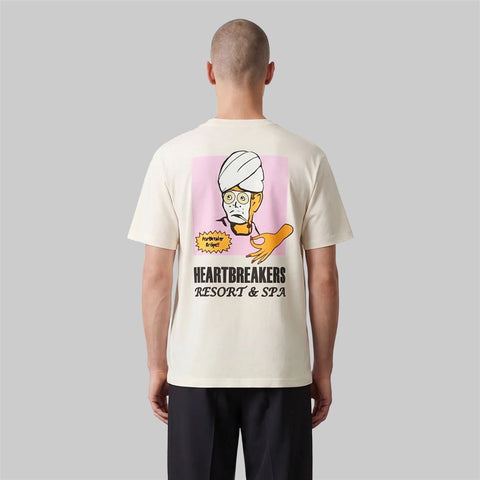 Pas De Mer  T-Shirt da uomo manica corta Heartbreakers panna