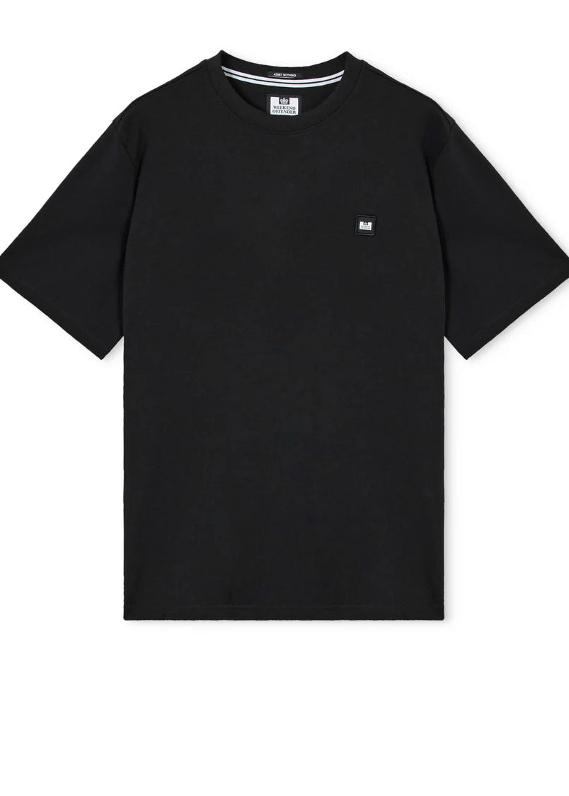 Weekend Offender T-Shirt da uomo manica corta Brooklands nera
