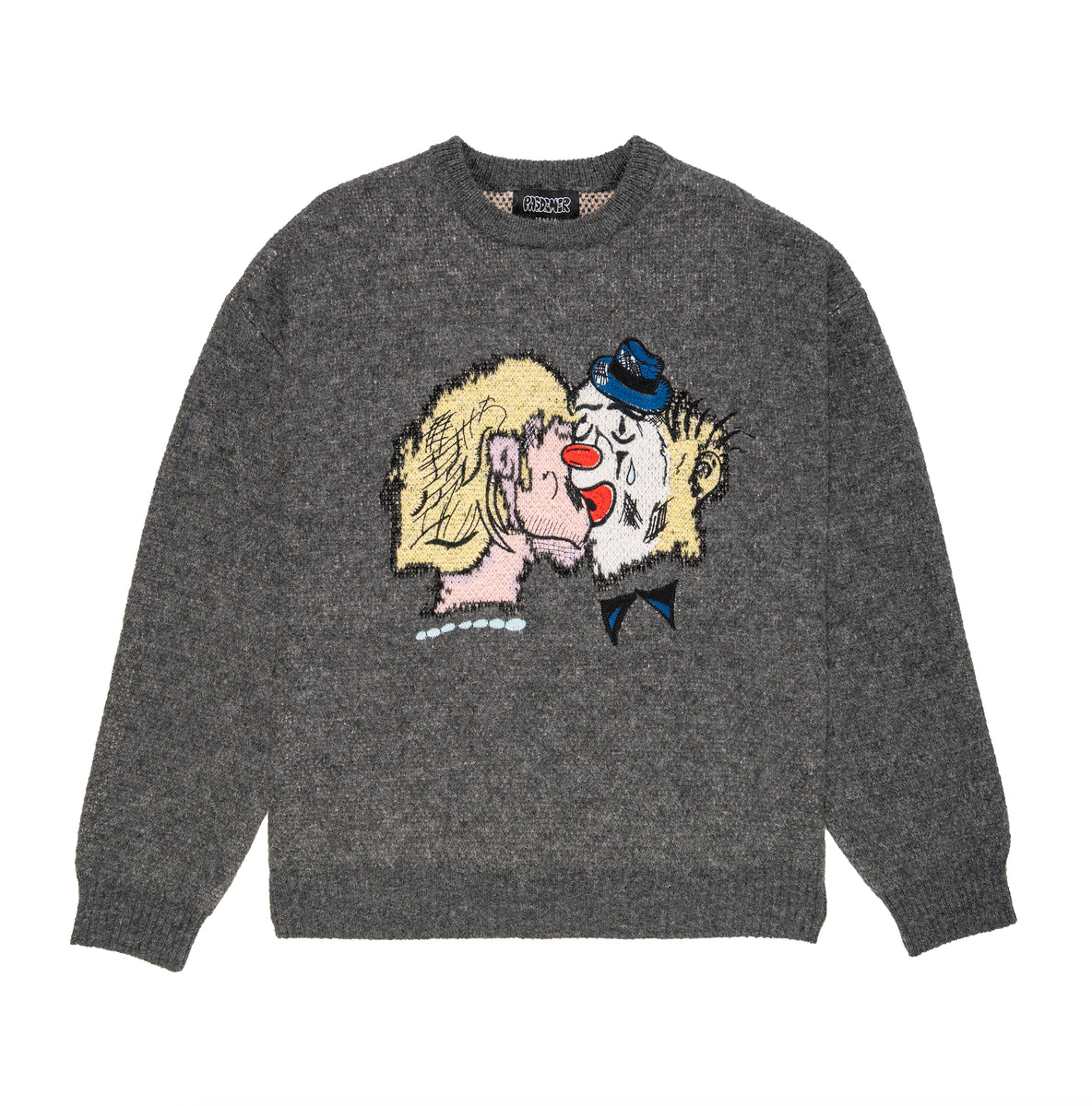 Pas De Mer Maglione in lana da uomo Hard Times grigio