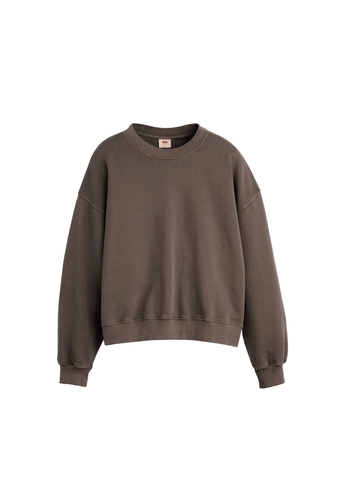 Levi's Felpa girocollo da donna Vintage Boxy marrone