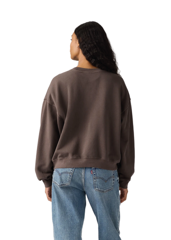 Levi's Felpa girocollo da donna Vintage Boxy marrone
