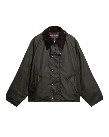 Barbour Giacca Cerata da uomo OS Transport Wax verde