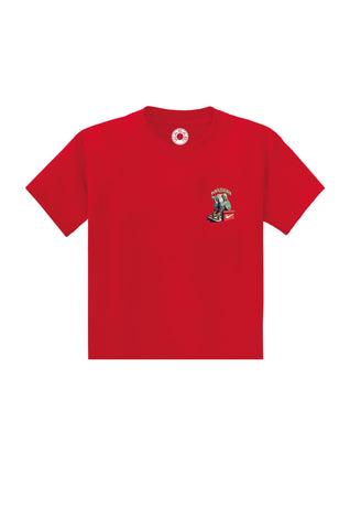 Wasabi T-Shirt da uomo manica corta Kaws rossa