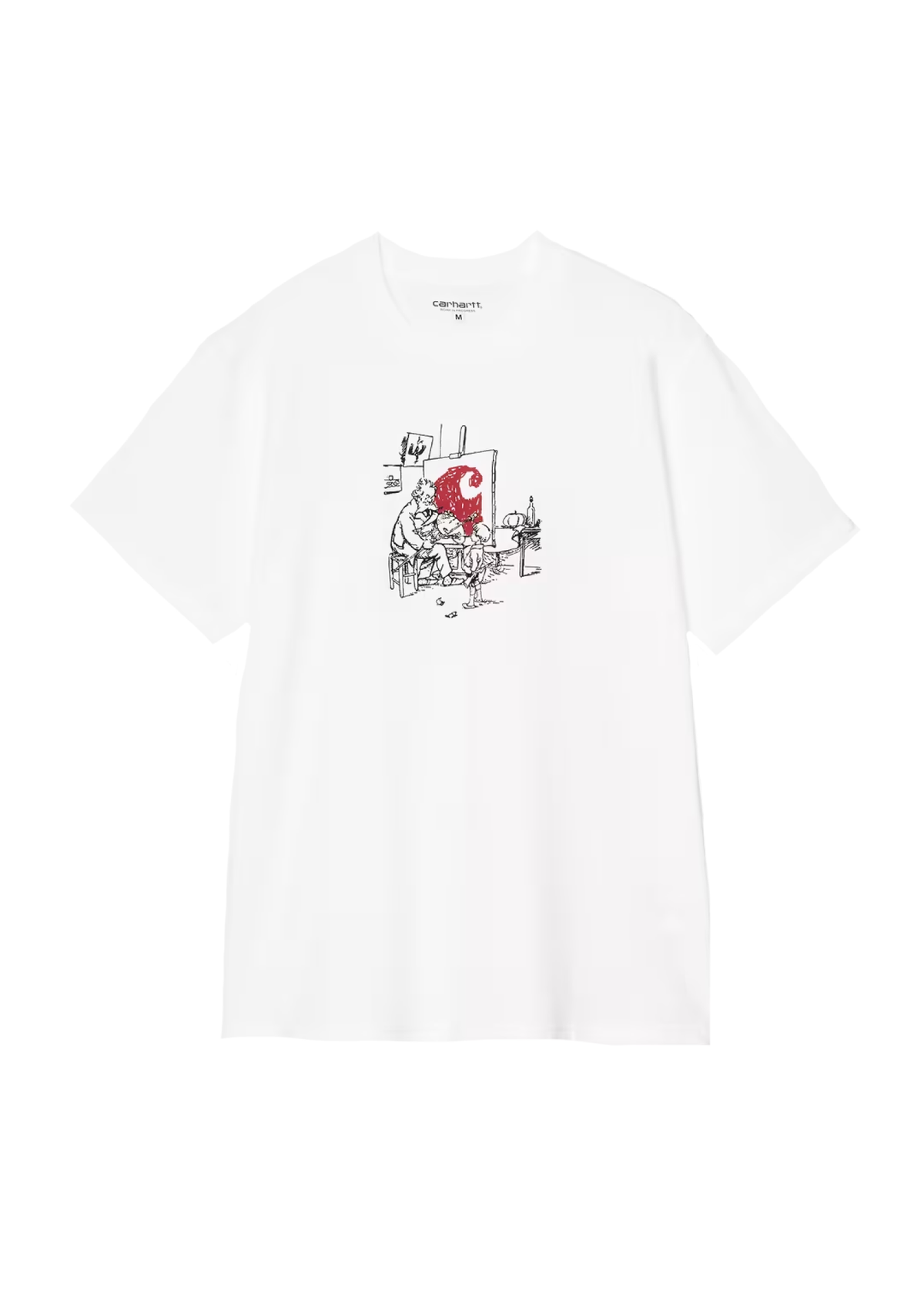 Carhartt Wip T-Shirt da uomo manica corta Old Painter bianca