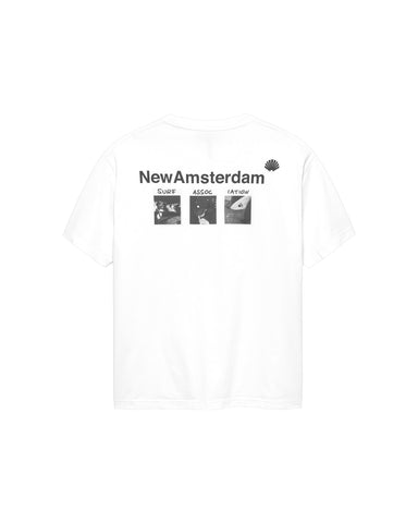 New Amsterdam T-Shirt da uomo manica corta Photo bianca