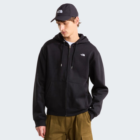 The North Face Felpa con zip e cappuccio da uomo Essential Simple Dome nera
