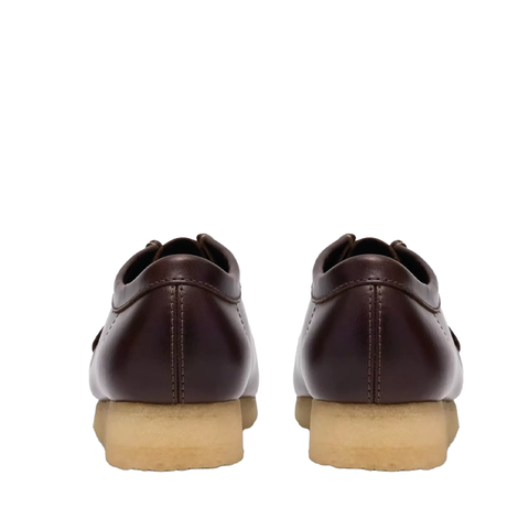Clarks Scarpa in pelle liscia da uomo Wallabee marrone