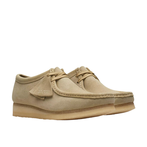 Clarks Scarpa da uomo in pelle scamosciata Wallabee beige