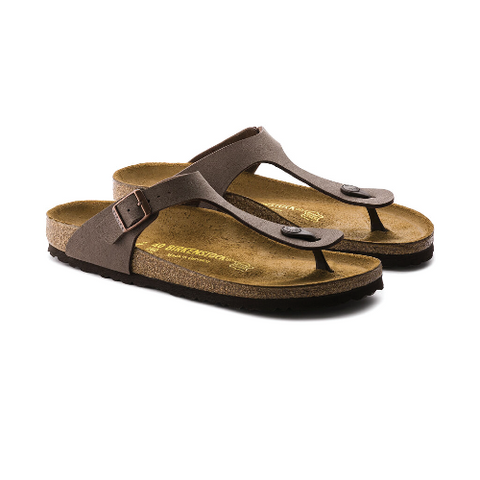 Birkenstock Sandalo Unisex Gizeh Nubuck (Calzata Normale) marrone