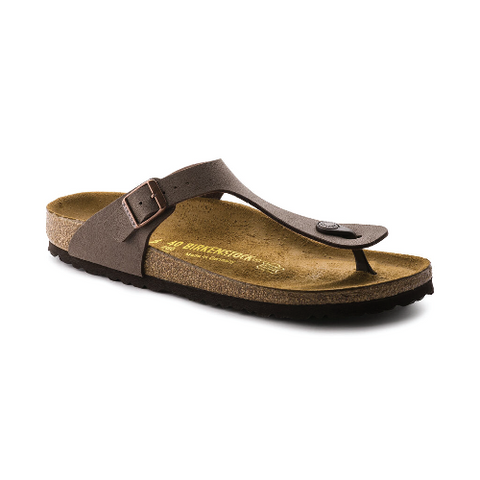 Birkenstock Sandalo Unisex Gizeh Nubuck (Calzata Normale) marrone