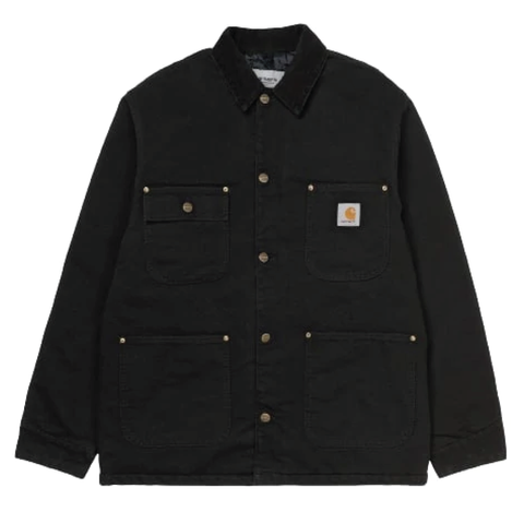 CARHARTT WIP OG Chore Mantel Schwarz (Aged Canvas)