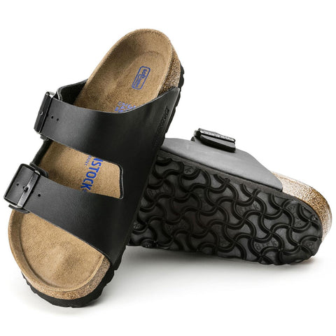 Birkenstock Sandalo Unisex Arizona Soft Footbed Nero (Calzata Stretta)
