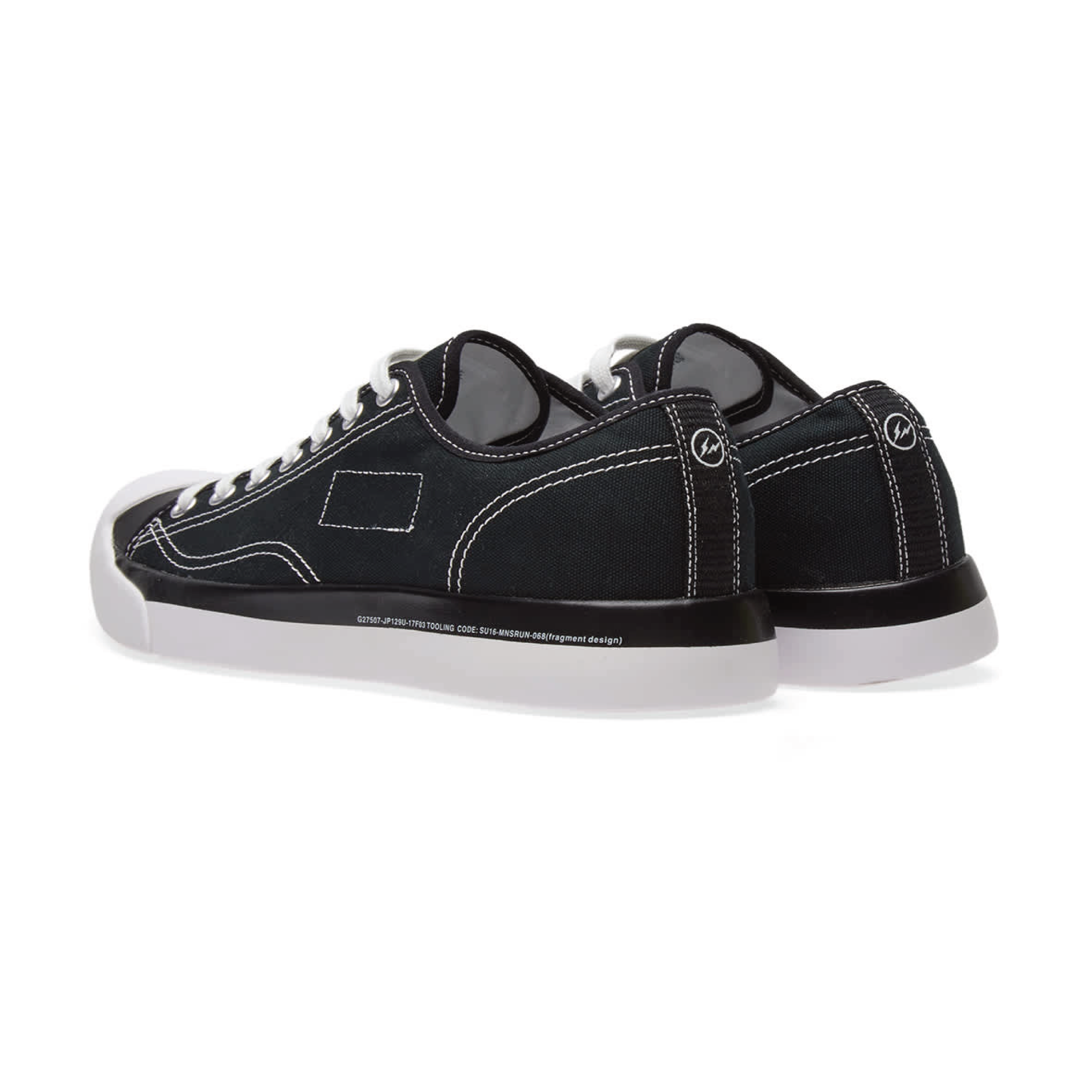 Converse Jack Purcell Modern x Fragment Design unisex canvas low sneakers 160156C 40.5 BLACK