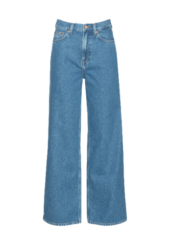TOMMY JEANS CLAIRE HIGH RISE WIDE JEANS FOR WOMEN DW0DW131681BK