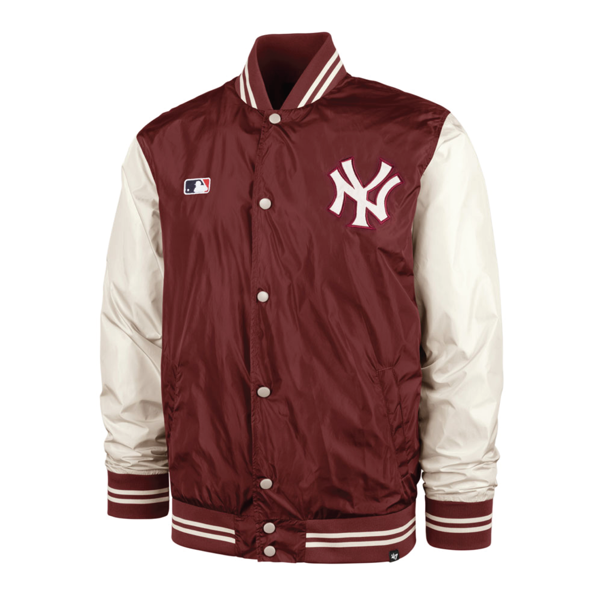 '47 BRAND Core Drift New York Yankees cardinal jacket