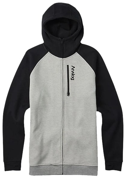 BURTON AG FORZA FZ FELPA DA UOMO CON CAPPUCCIO XL GRIGIO