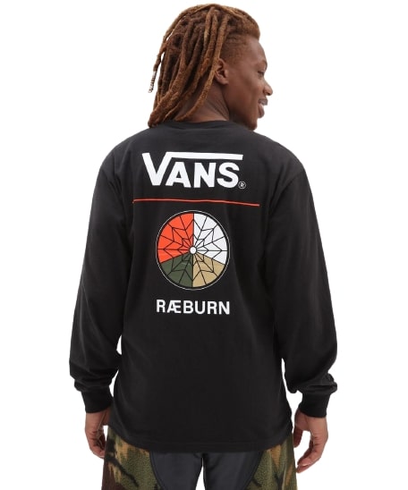 VANS SKATEBOARDING RAEBURN LS TEE VN0A7SOZBLK1