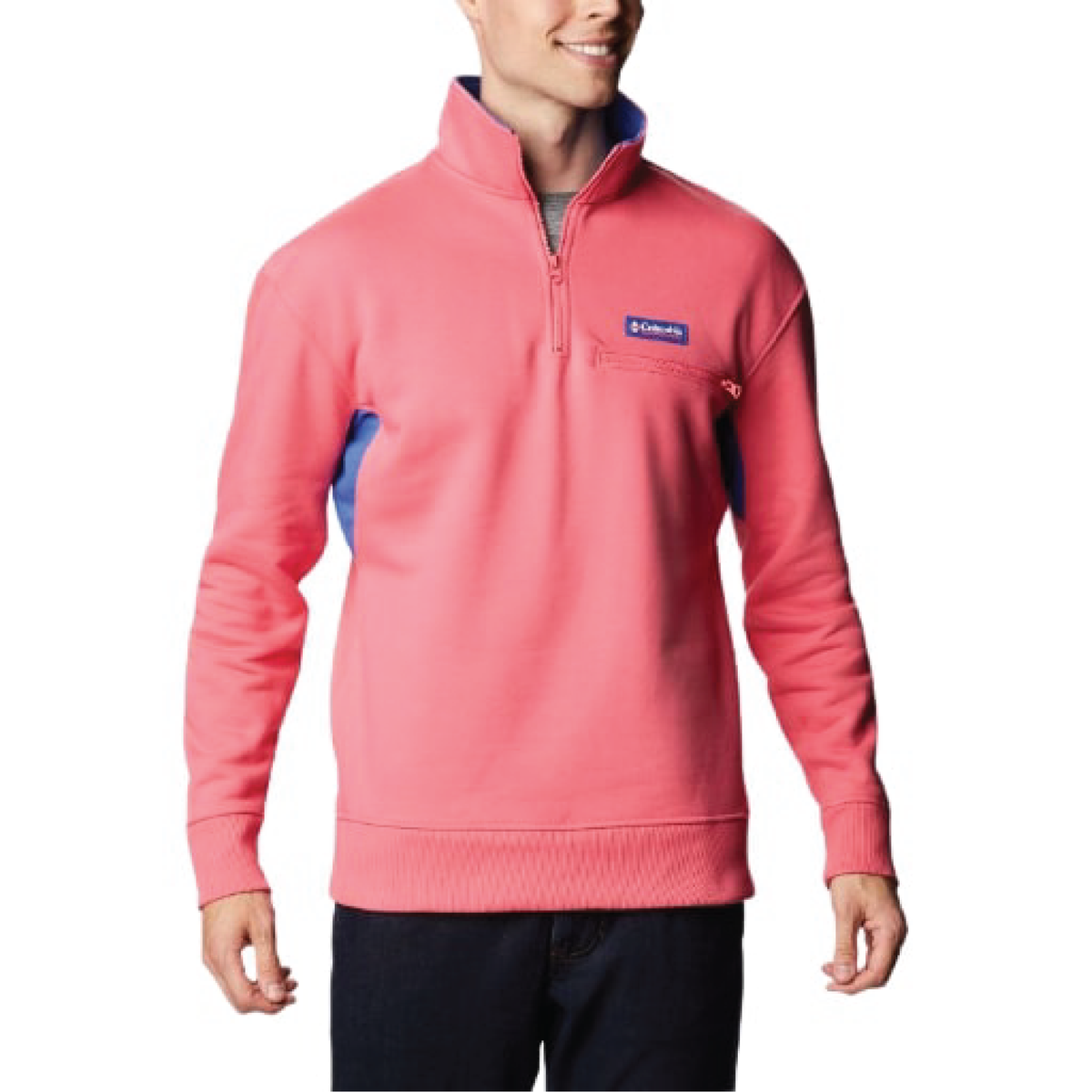 COLUMBIA Bugasweat Quarter Zip Men's Fleece Sweatshirt VEM2156