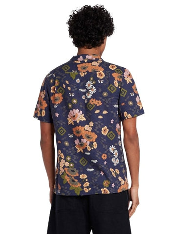 FARAH Laguna Casual Fit Short Sleeve Revere Floral Print Shirt F4WSD036