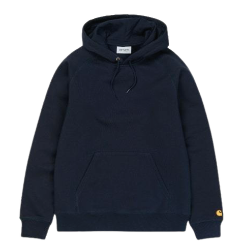 CARHARTT WIP Hooded Chase Sweatshirt Dark Navy/Gold