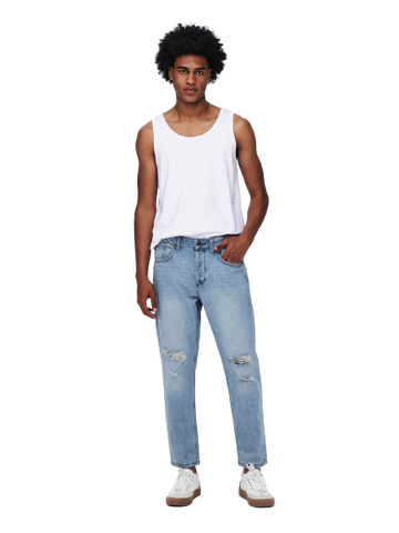 ONLY &amp; SONS TAPERED FIT JEANS FOR MEN 22019569