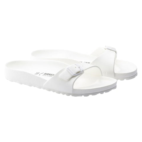 Birkenstock Unisex Madrid Eva Sandale (schmale Passform) Weiß