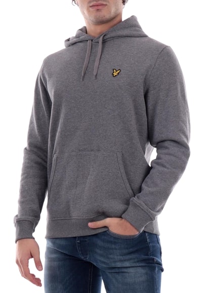 LYLE & SCOTT BRUSHBACK HOODIE FELPA DA UOMO CON CAPPUCCIO ML1139V